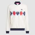 Adidas Argyle Printed 1/4-Zip Sweatshirt