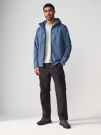 Mens Fashion Casual Wear Blue Cotton Jacket
