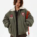 Boa Lapel Casual Padded Jacket