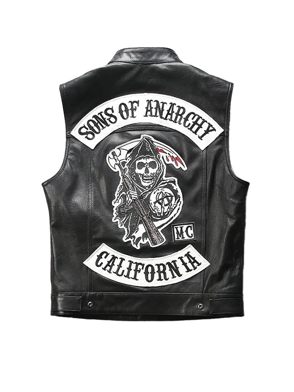 Jax Teller Sons of Anarchy SAMCRO Leather Vest