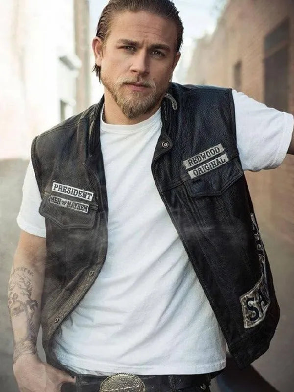 Jax Teller Sons of Anarchy SAMCRO Leather Vest