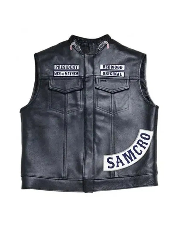 Jax Teller Sons of Anarchy SAMCRO Leather Vest