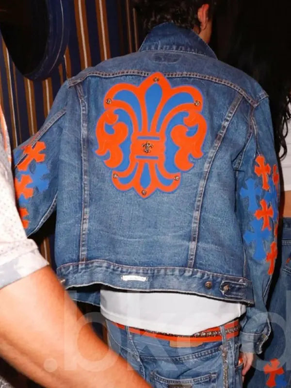 Timothee Chalamet Knicks Game 4 Denim Trucker Jacket