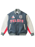 England x Palace World Cup 2026 Grey Varsity Bomber Jacket