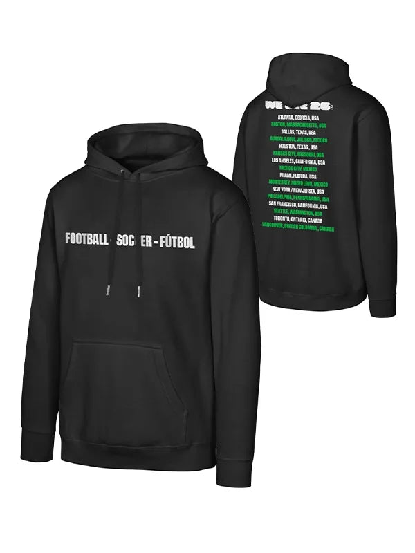 FIFA World Cup 2026 Host Cities Black Hoodie