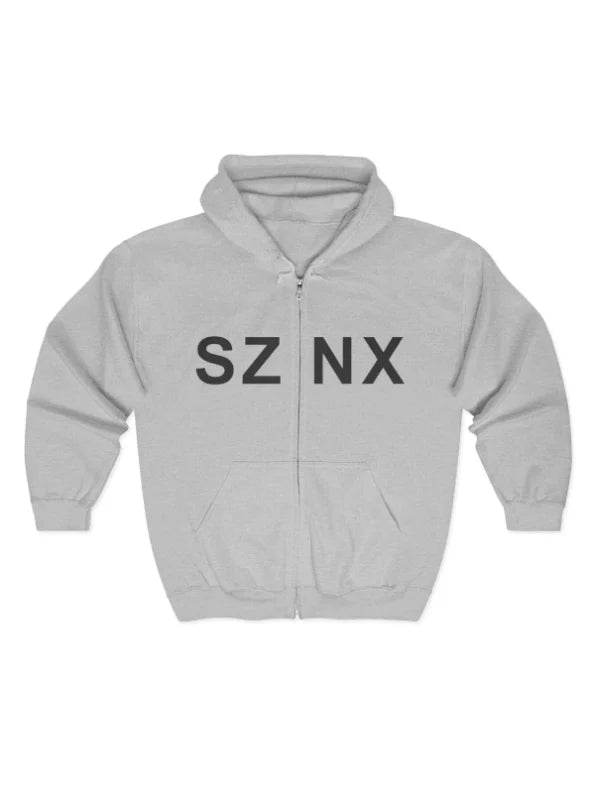 Kanye West SZNX Double Zip Grey Hoodie