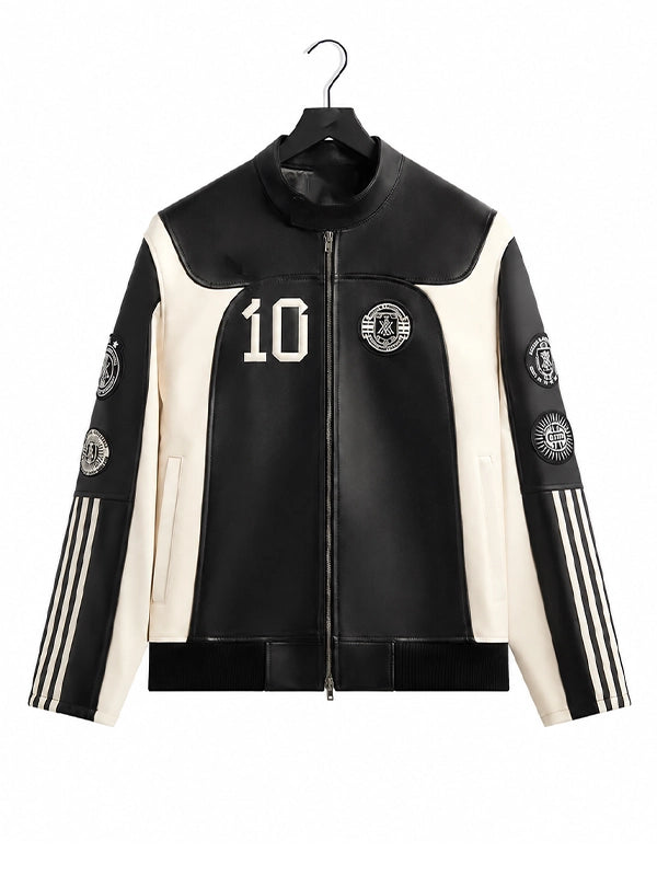 Messi No.10 Premium Football Leather Biker Jacket