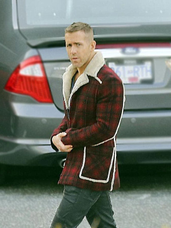 Ryan Reynolds Deadpool Shearling Jacket