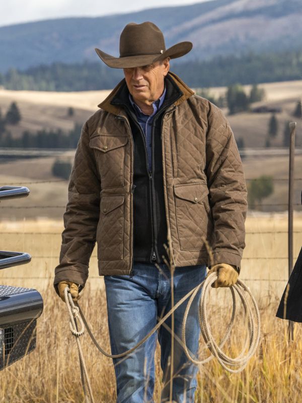 Yellowstone John Dutton Cotton Quilted Jacket