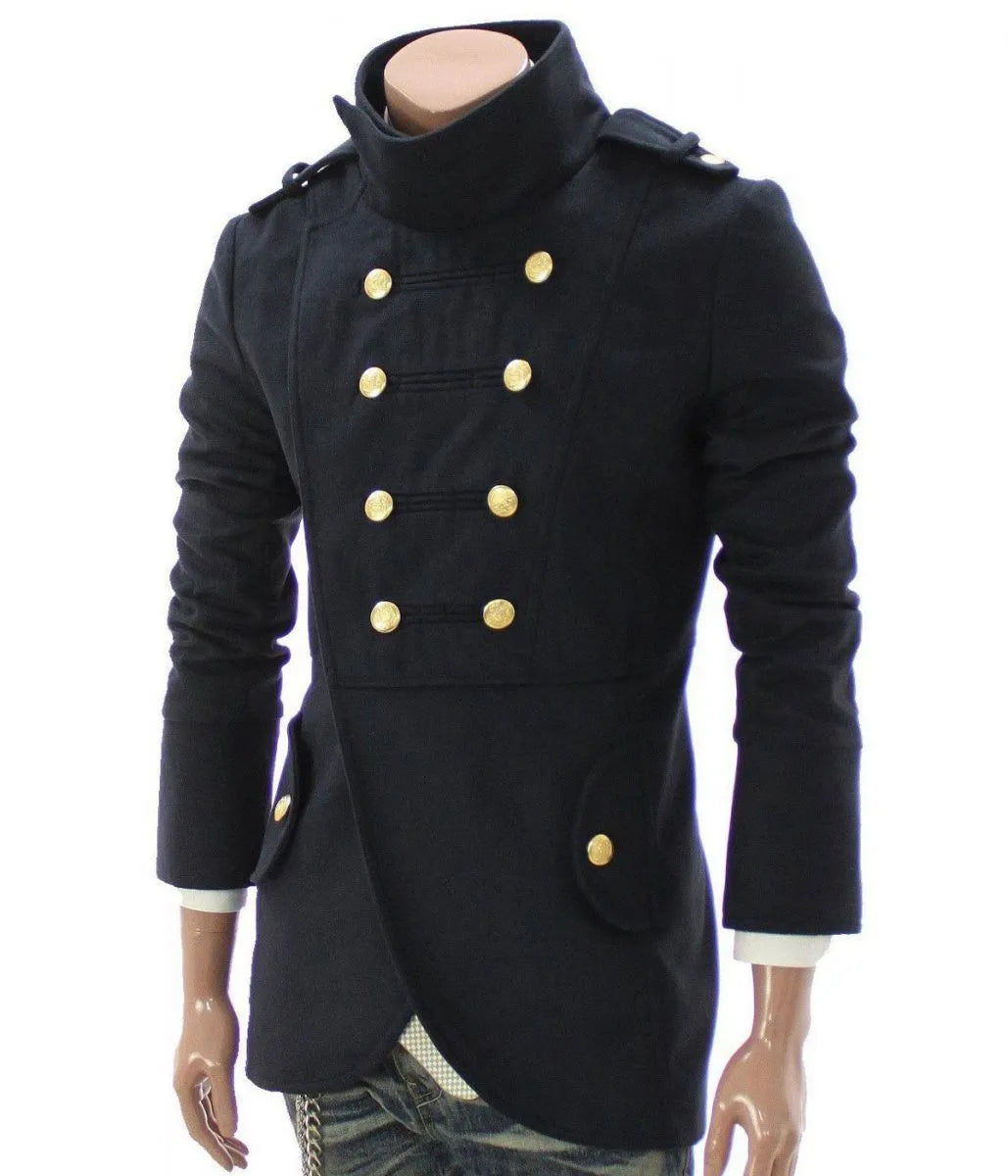 Captains Casual Double Breasted Half Coat