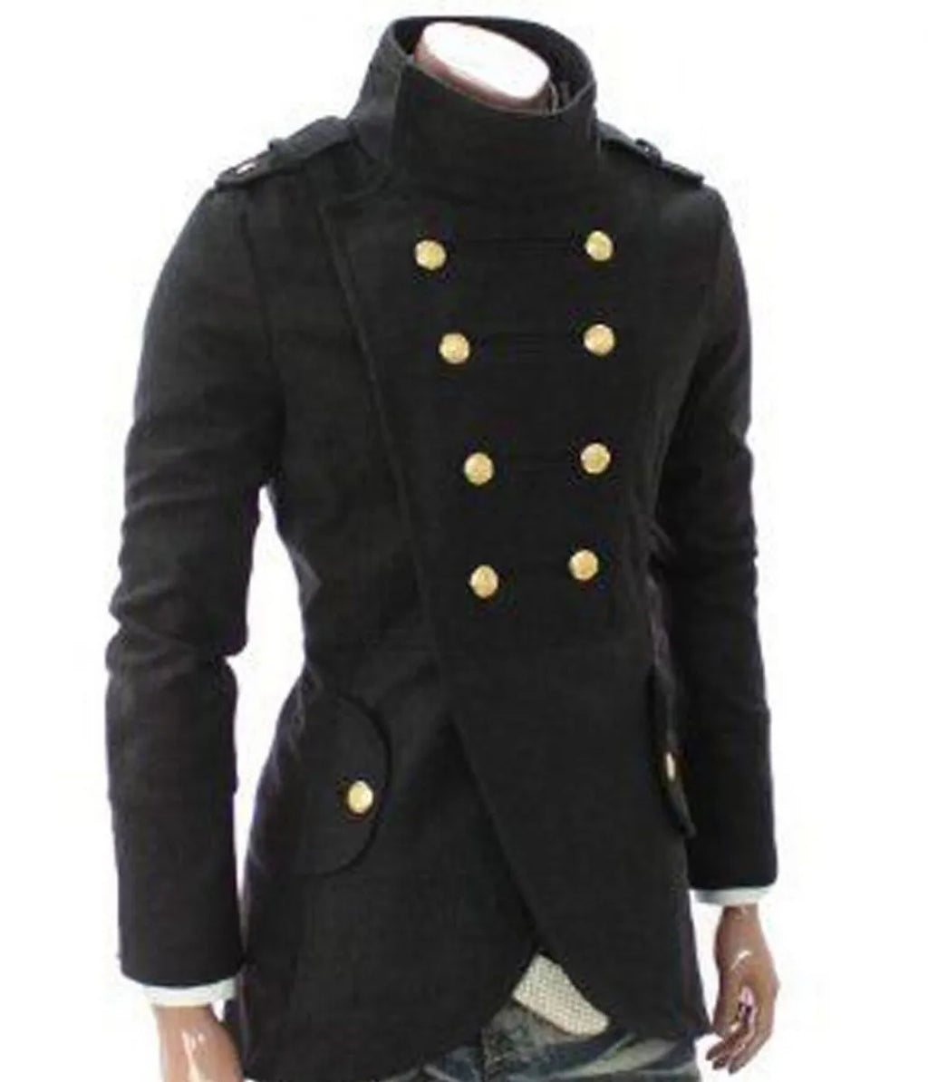 Captains Casual Double Breasted Half Coat