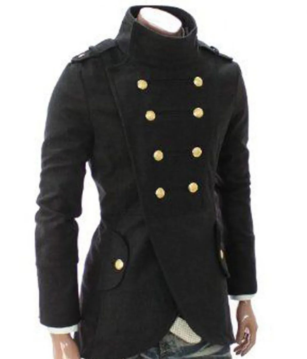 Captains Casual Double Breasted Half Coat