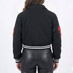 Delta Sigma Theta Cropped Varsity Wool Jacket