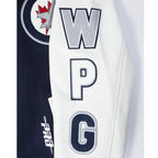 Winnipeg Jets Classic Navy and White Varsity Jacket