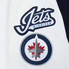 Winnipeg Jets Classic Navy and White Varsity Jacket
